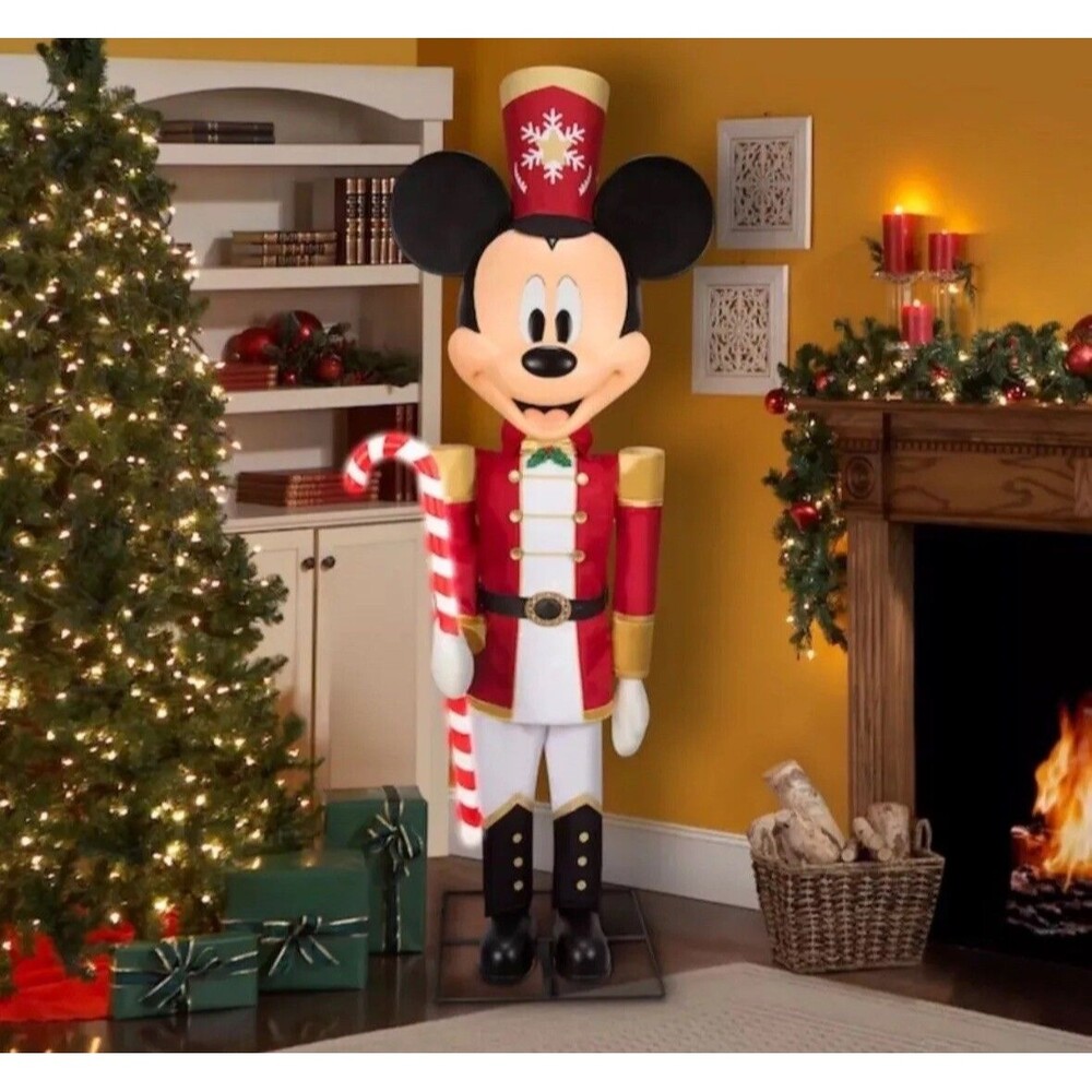 Disney Mickey Mouse Animated Animatronic NUTCRACKER Life size 7.5 Ft Decoration
